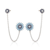 Fractals In Nature Bloom Itera Cuff Earrings
