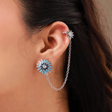 Fractals In Nature Bloom Itera Cuff Earrings