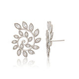 Fractals In Nature Spiral Bloom Earrings