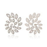 Fractals In Nature Spiral Bloom Earrings