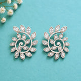 Fractals In Nature Spiral Bloom Earrings