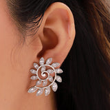 Fractals In Nature Spiral Bloom Earrings