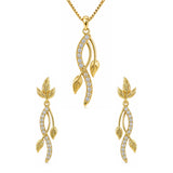 Leafy Affair Nivelle Short Pendant Set