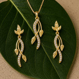 Leafy Affair Nivelle Short Pendant Set