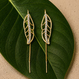 Leafy Affair Livora Form Sui Dhaga Earrings
