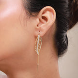 Leafy Affair Livora Form Sui Dhaga Earrings