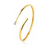 Trendy Golden Solitaire Cuff Armlet