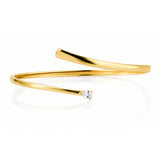 Trendy Golden Solitaire Cuff Armlet