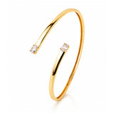 Trendy Golden Twin Solitaire Armlet