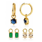 Trendy Golden Color Pop Hoop Earrings
