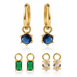 Trendy Golden Color Pop Hoop Earrings