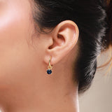 Trendy Golden Color Pop Hoop Earrings