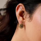 Kusum Gold Bloom Bugadi Earrings
