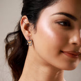 Chandrika Crimson Crescent Bugadi Earrings