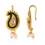 Mayuri Noir Pearl Bugadi Earrings