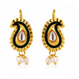 Mayuri Noir Pearl Bugadi Earrings