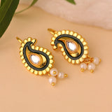 Mayuri Noir Pearl Bugadi Earrings