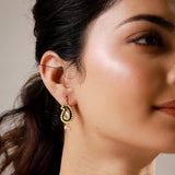 Mayuri Noir Pearl Bugadi Earrings