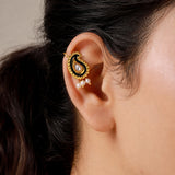 Mayuri Noir Pearl Bugadi Earrings
