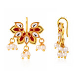 Sunehri Kamal Pearl Bugadi Earrings