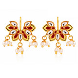 Sunehri Kamal Pearl Bugadi Earrings