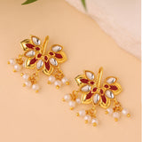 Sunehri Kamal Pearl Bugadi Earrings