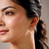 Sunehri Kamal Pearl Bugadi Earrings