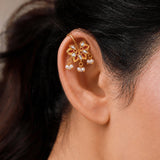 Sunehri Kamal Pearl Bugadi Earrings