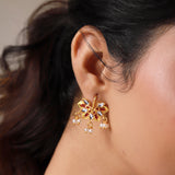 Sunehri Kamal Pearl Bugadi Earrings