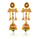 Trendy Rajsi Kundan Jhumki Earrings