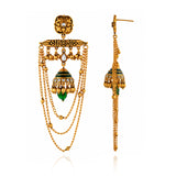 Trendy Meher Noor Chain Jhumki Earrings