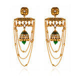 Trendy Meher Noor Chain Jhumki Earrings