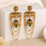 Trendy Meher Noor Chain Jhumki Earrings