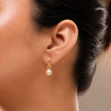 Trendy Golden Multi Charm Hoop Earrings