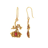 Pillars Of Time Devalaya Lotus dangle earring
