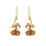 Pillars Of Time Devalaya Lotus dangle earring