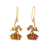 Pillars Of Time Devalaya Lotus dangle earring