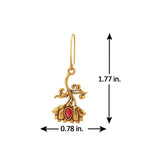 Pillars Of Time Devalaya Lotus dangle earring