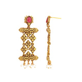 Pillars Of Time Mandapam dangle earring
