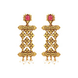 Pillars Of Time Mandapam dangle earring