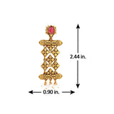 Pillars Of Time Mandapam dangle earring