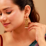 Pillars Of Time Mandapam dangle earring