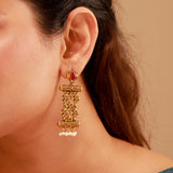 Pillars Of Time Mandapam dangle earring