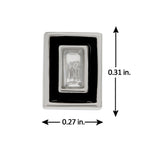 Men Collection Silver American Diamond Enamel Rectangular Stud Earring for Men