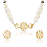 Radiant Veil Choker Necklace Set - Noor