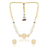 Radiant Veil Choker Necklace Set - Noor