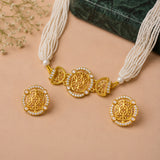 Radiant Veil Choker Necklace Set - Noor