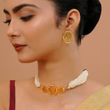 Radiant Veil Choker Necklace Set - Noor