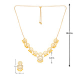 Lattice Choker Necklace Set - Noor
