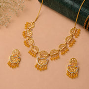 Lattice Choker Necklace Set - Noor